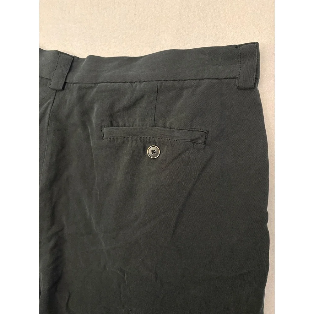 Tommy Bahama Relax Mens Black 100% Silk Pleated Front Casual Shorts Size 38